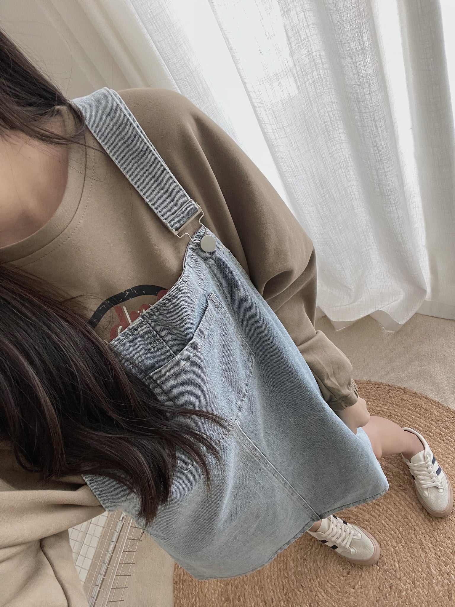 Zelie Drop Shoulder Sweater / 软糯舒服抽绳卫衣