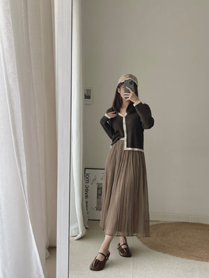 Meshy Midi Skirt / 温柔网纱中长半身裙