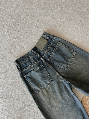 Retro Vintage Jeans / 怀旧复古牛仔直筒长裤