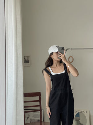 Katz Washed Cotton Overall / 洗水棉背带长裤