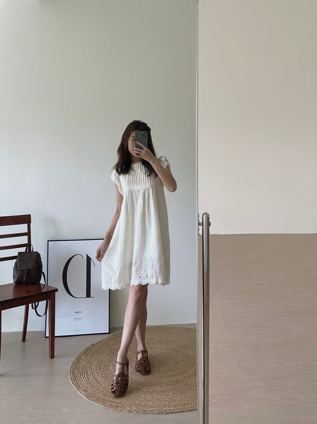 Coralie Lace Dress / 法式清纯小飞袖裙