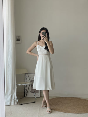 Elliana Midi Dress / 气质镂空吊带裙