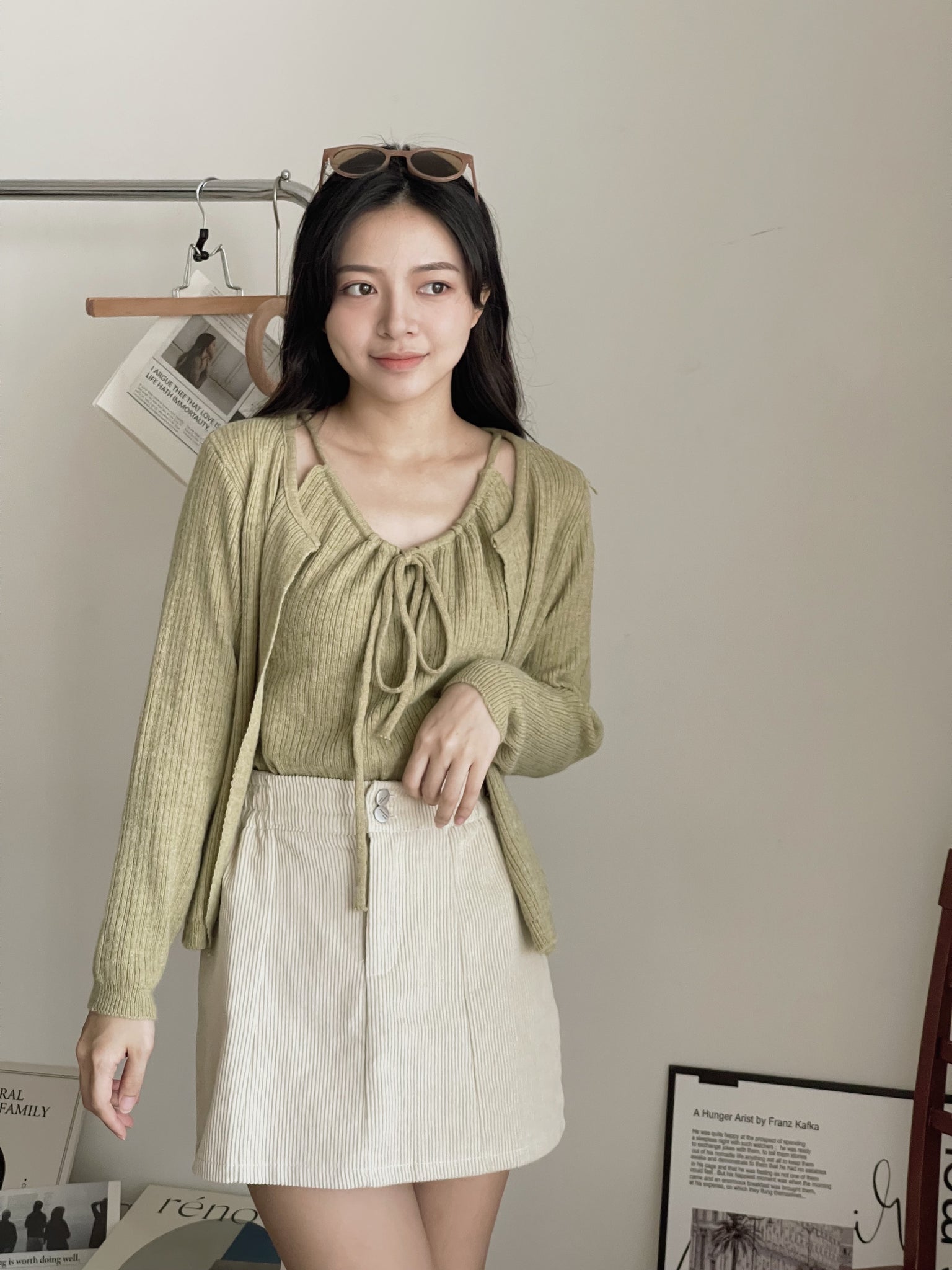 Terra Cardigan Set / 显瘦背心外套两件套
