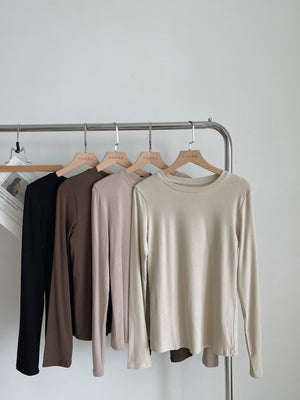 Basic Long Sleeve Tshirt / 净色打底面膜T恤