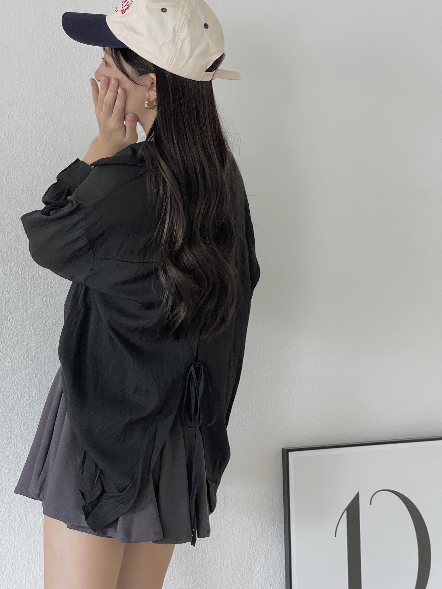 Novalie Back Split Shirt / 后开衩遮肉显瘦防晒衫