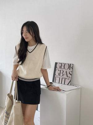Drawstring Cargo Skirt / 抽绳工装短裙