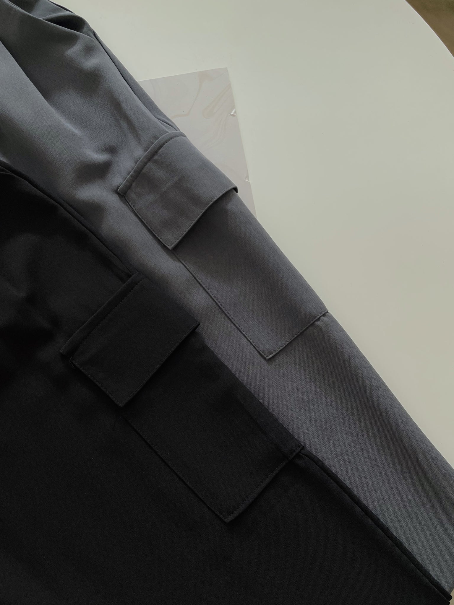Cargo Suit Trousers / 显腿长抗皱工装西裤 - Grey