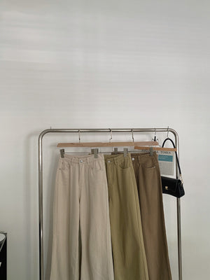 Seo-Yun Jeans Trousers / 显腿长牛仔直筒长裤
