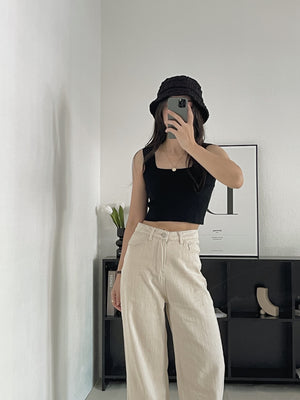 Seo-Yun Jeans Trousers / 显腿长牛仔直筒长裤