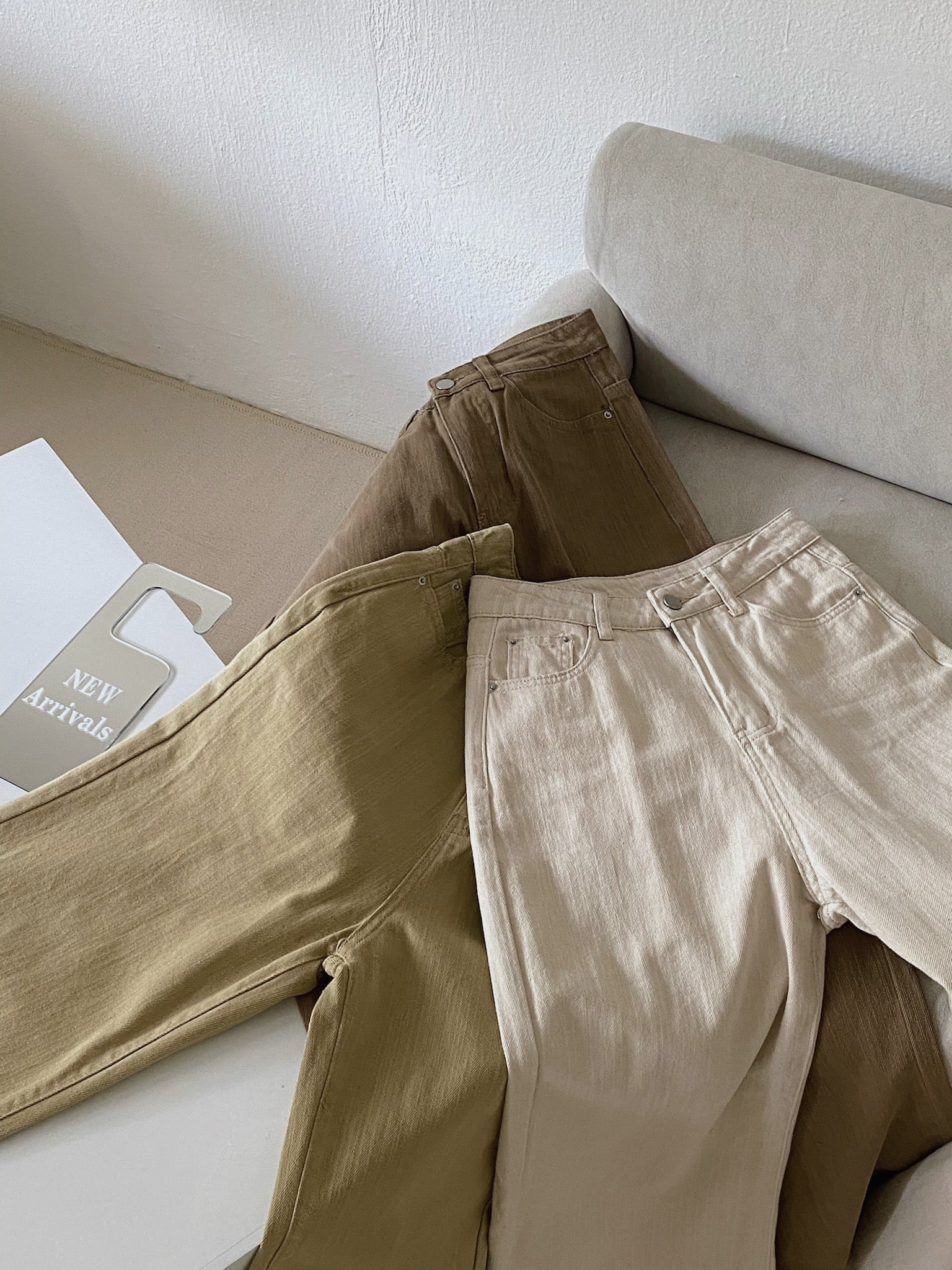Seo-Yun Jeans Trousers / 显腿长牛仔直筒长裤