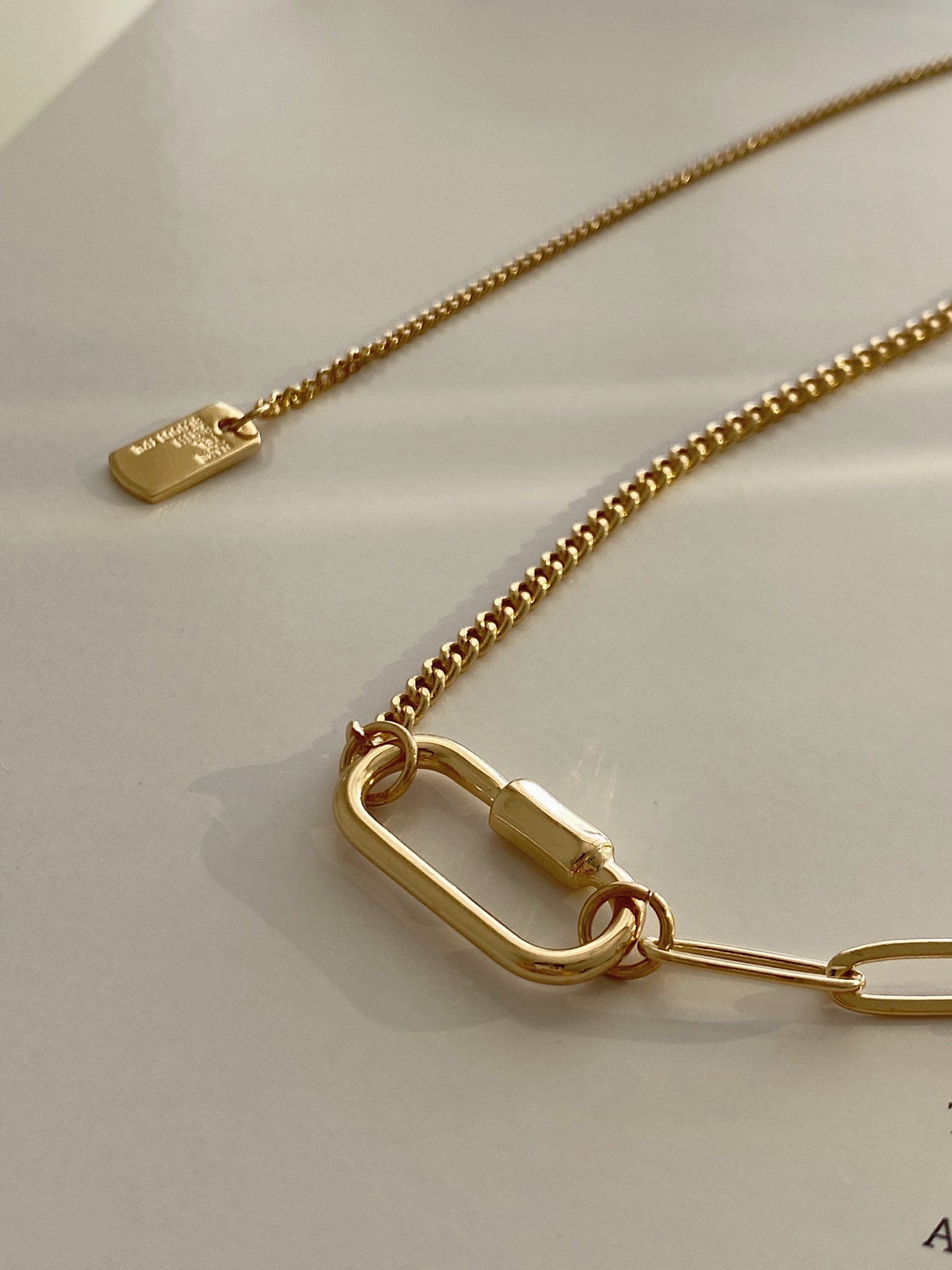 Chain Link Necklace / 韓式創意拼接項鍊
