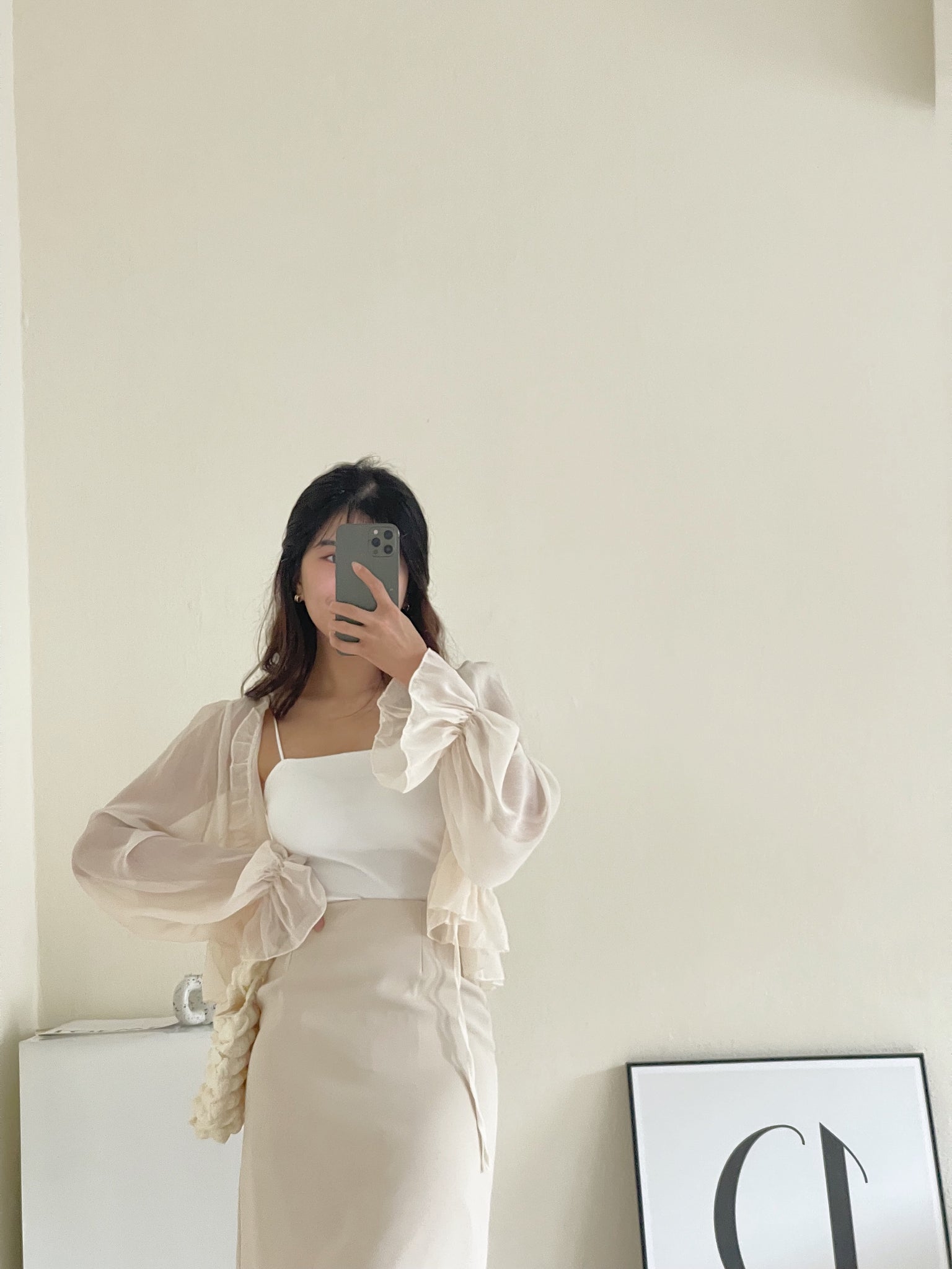 Chiffon Sheer Cardigan / 甜美透視防曬衫